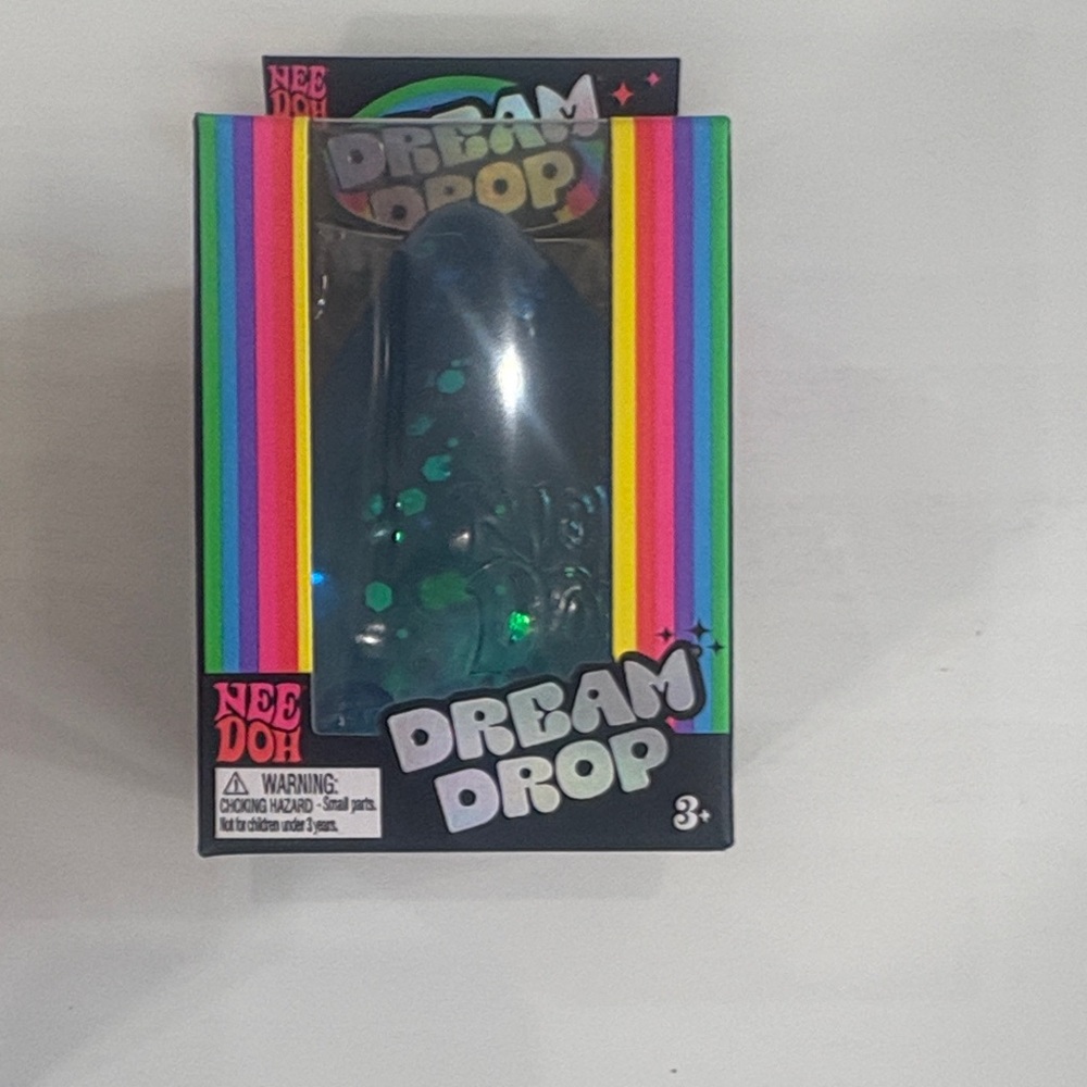 Dream Drop Sensory Squishy Toy by Schylling NeeDoh — Blue sparkle. Genuine